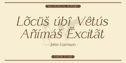 Amstir Stamp Font Poster 5
