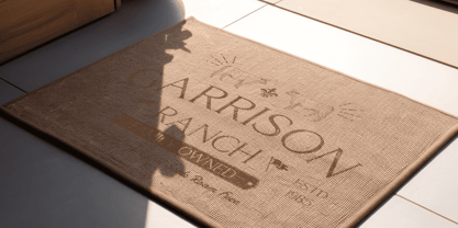 Amstir Stamp Font Poster 3