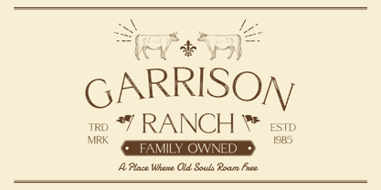 Amstir Stamp Font Poster 2