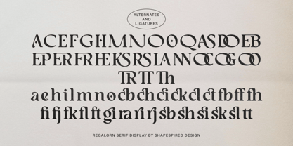 Regalorn Font Poster 15
