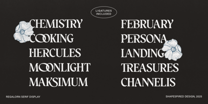 Regalorn Font Poster 8