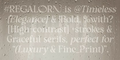 Regalorn Font Poster 2