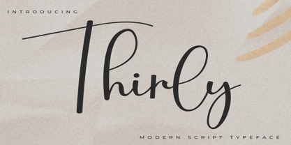Thirly Font Poster 1
