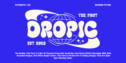 DROPIC Font Poster 1