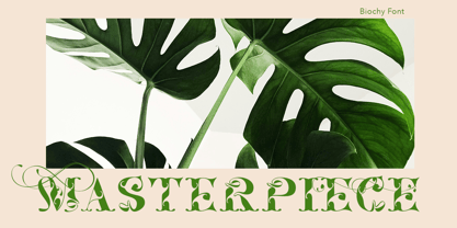 Biochy Font Poster 2