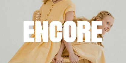 Encore Ultra Font Poster 1