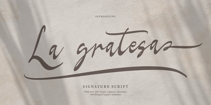 La gratesa Font Poster 1
