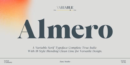 Almero Font Poster 1