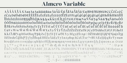 Almero Font Poster 8