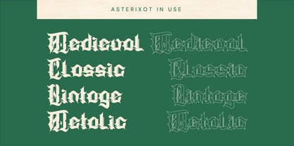 Asterixot Font Poster 4