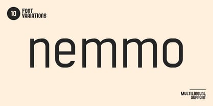 Nemmo Font Poster 1