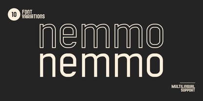 Nemmo Font Poster 5