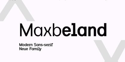 Maxbeland Font Poster 1