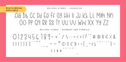 CF Meliora Vynno Font Poster 2