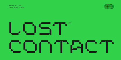 AOT Lost Contact Font Poster 1