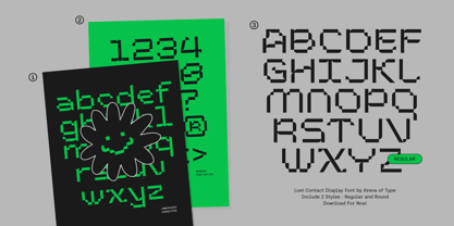 AOT Lost Contact Font Poster 10