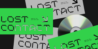 AOT Lost Contact Font Poster 7