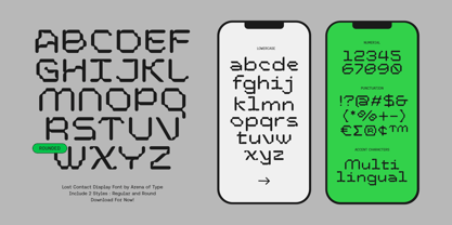 AOT Lost Contact Font Poster 11