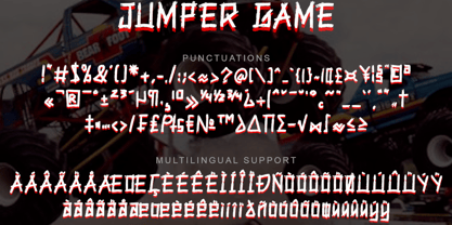Jumper Game Font Poster 8