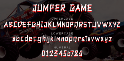 Jumper Game Font Poster 7