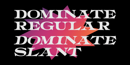 Dominate Font Poster 4