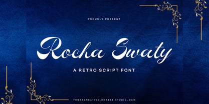 Rocha Swaty Font Poster 1