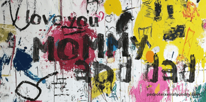 Wall Brush PTx Font Poster 2