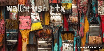 Wall Brush PTx Font Poster 1