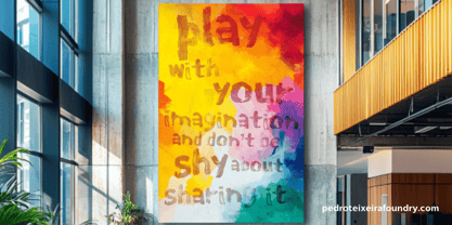 Wall Brush PTx Font Poster 5