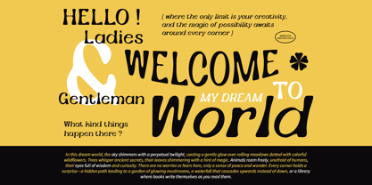 Amigie Blur Font Poster 2