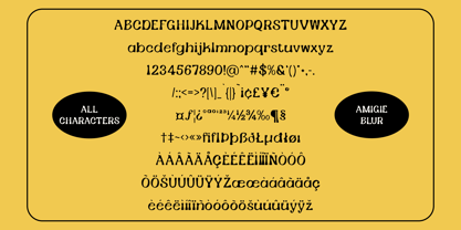 Amigie Blur Font Poster 6
