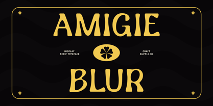 Amigie Blur Font Poster 1