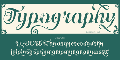 Dalbergia Font Poster 11