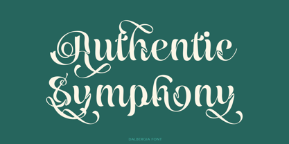 Dalbergia Font Poster 4