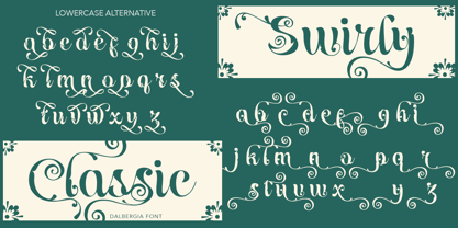 Dalbergia Font Poster 10