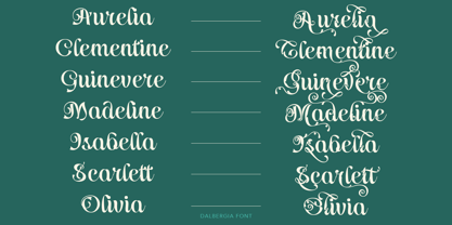 Dalbergia Font Poster 5