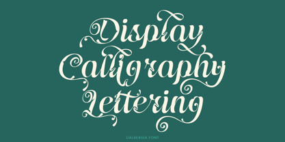 Dalbergia Font Poster 2