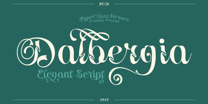 Dalbergia Font Poster 1