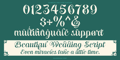 Dalbergia Font Poster 8