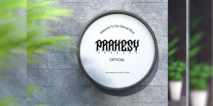 Prahesy Font Poster 10