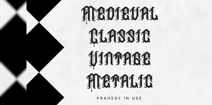 Prahesy Font Poster 3