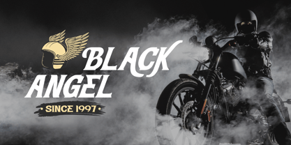 Retro Rider Font Poster 2