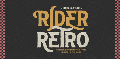 Retro Rider Font Poster 1