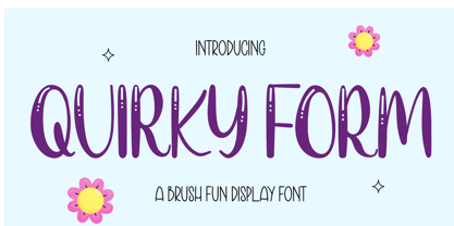 Cf Quirky Form Font Poster 1