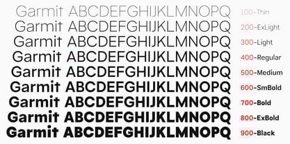 Garmit Variable Font Poster 3