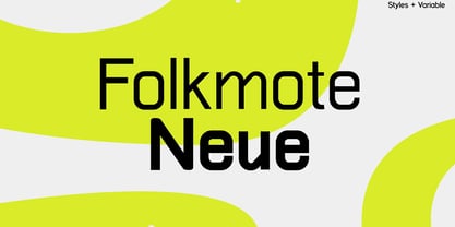 Folkmote Neue Font Poster 1