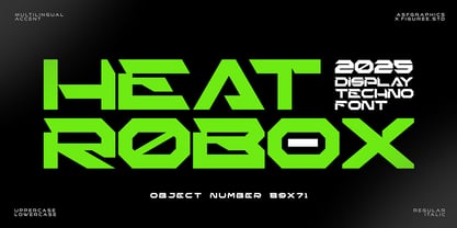 Heat Robox Font Poster 1