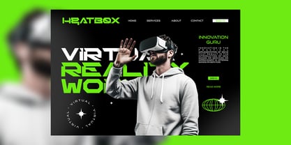 Heat Robox Font Poster 6