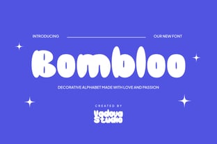 Bombloo Font Poster 1