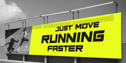Fast Driving Font Poster 2